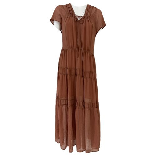 Pre-owned See By Chloé Maxi Dress In Brown