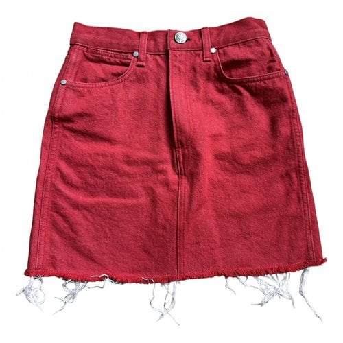 Pre-owned Rag & Bone Mini Skirt In Red