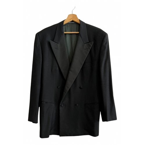 Pre-owned Versace Cashmere Jacket In Black