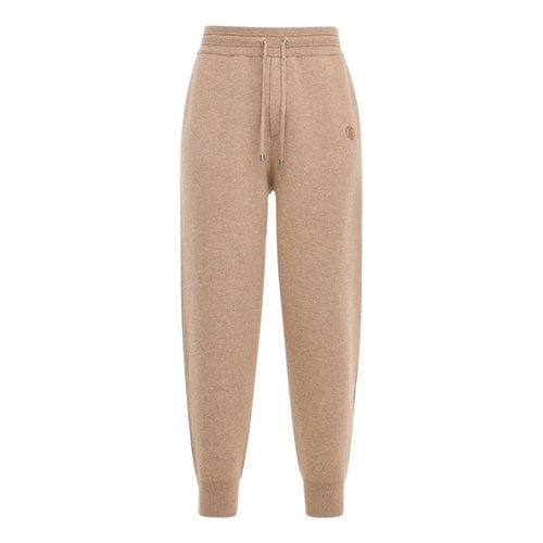 Pre-owned Burberry Cashmere Trousers In Brown