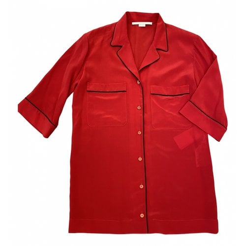 Pre-owned Stella Mccartney Silk Shirt In Red