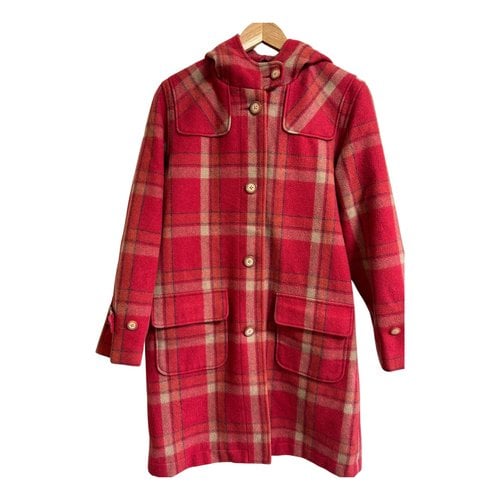 Pre-owned Fiorucci Wool Coat In Red