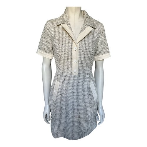 Pre-owned Claudie Pierlot Mini Dress In Grey