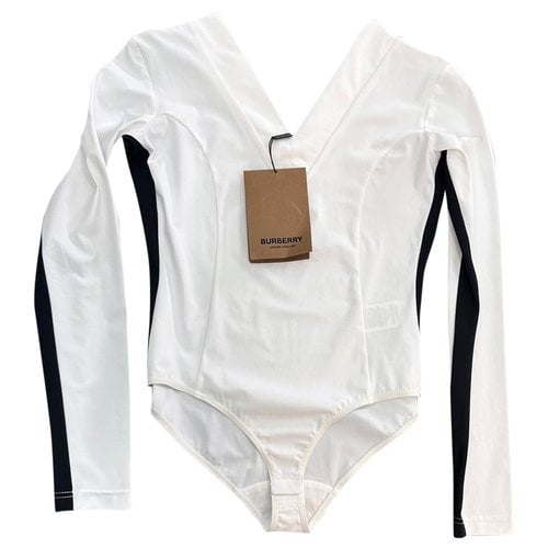 Pre-owned Burberry Vest In White