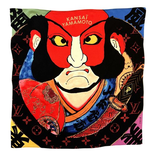Pre-owned Kansai Yamamoto Silk Neckerchief In Multicolour