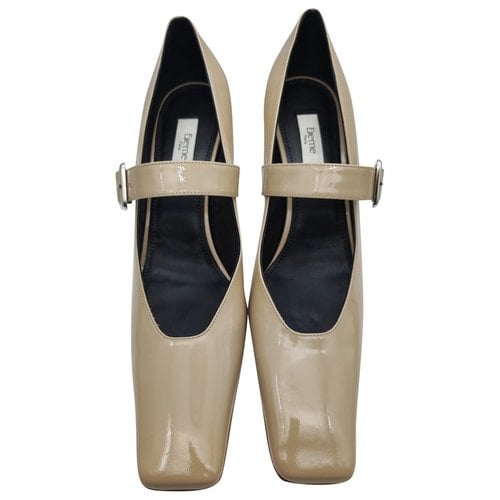 Pre-owned Elleme Patent Leather Heels In Beige