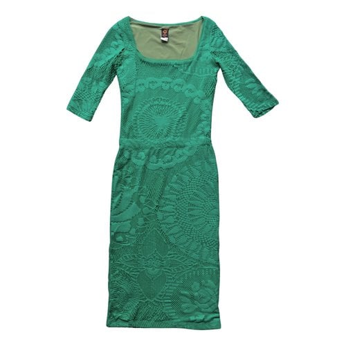 Pre-owned Jean Paul Gaultier Lace Mid-length Dress In Green