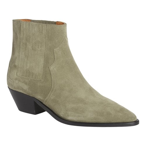 Pre-owned Isabel Marant Ankle Boots In Green