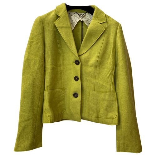 Pre-owned Marella Wool Blazer In Green