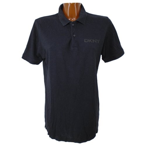 Pre-owned Dkny Polo Shirt In Black