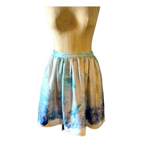 Pre-owned Opening Ceremony Silk Mini Skirt In Multicolour