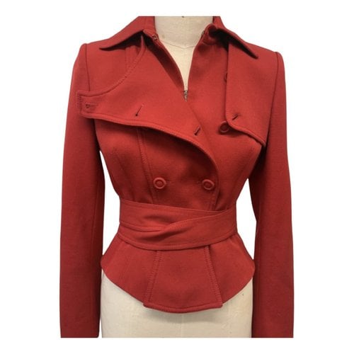 Pre-owned Givenchy Wool Jacket In Red