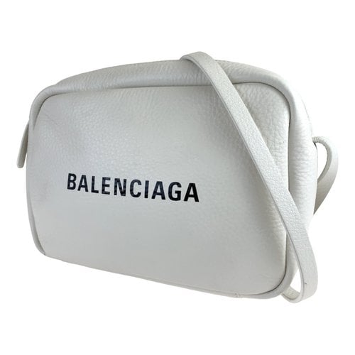 Pre-owned Balenciaga Leather Bag In White