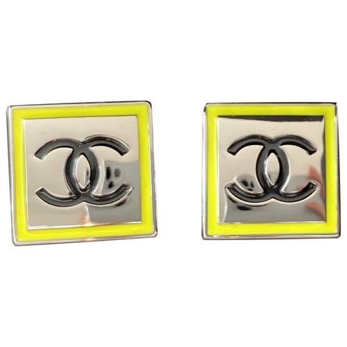 Pre-owned Chanel Earrings In Yellow