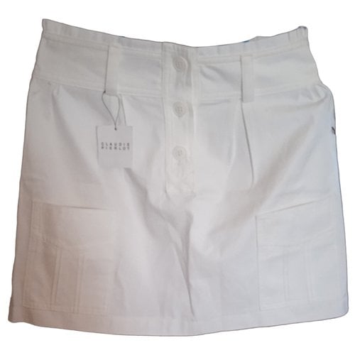 Pre-owned Claudie Pierlot Mid-length Skirt In White