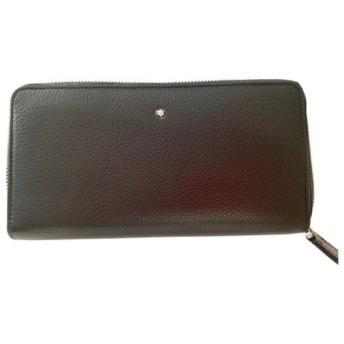 Pre-owned Montblanc Leather Wallet In Black | ModeSens 
