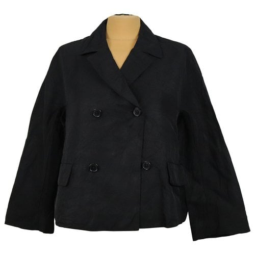 Pre-owned Marni Linen Jacket In Black