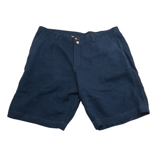 Pre-owned Les Copains Linen Bermuda In Blue