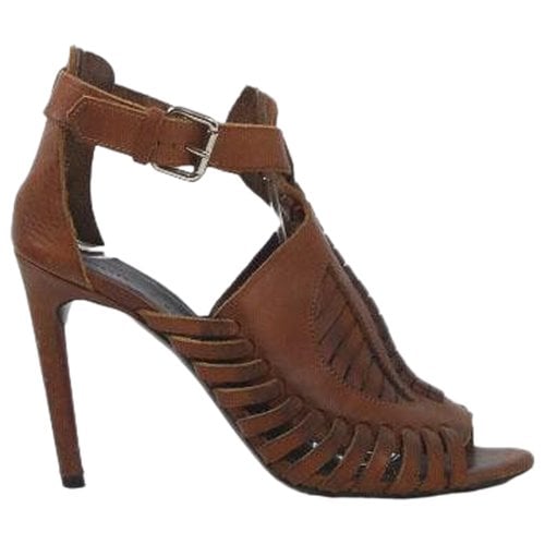 Pre-owned Proenza Schouler Leather Heels In Brown