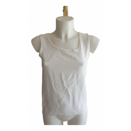 Pre-owned Saint Laurent Silk Vest In White