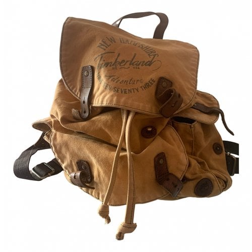 Pre-owned Timberland Backpack In Camel