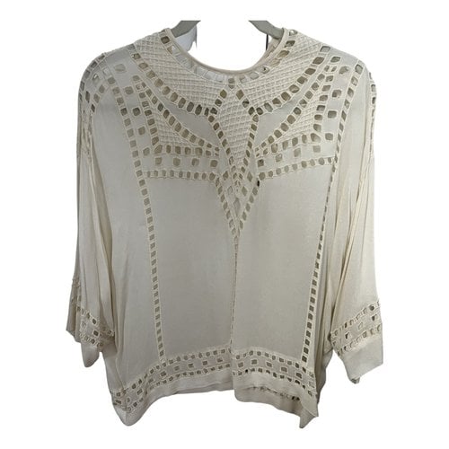 Pre-owned Isabel Marant Étoile Silk Blouse In White