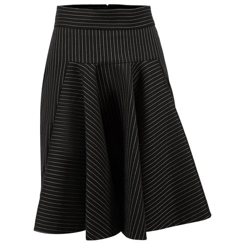 Pre-owned Stella Mccartney Wool Skirt In Black