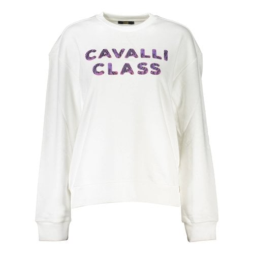 Pre-owned Class Cavalli Sweatshirt In White