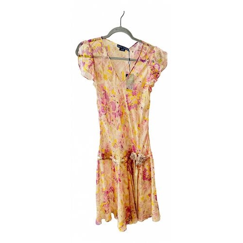 Pre-owned Ralph Lauren Silk Mid-length Dress In Multicolour