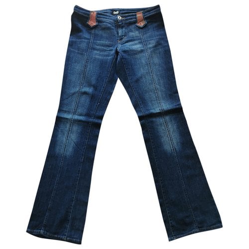 Pre-owned D&g Straight Jeans In Blue