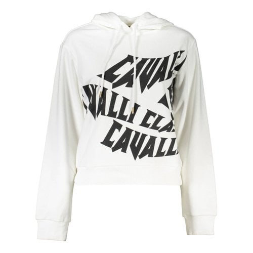 Pre-owned Class Cavalli Sweatshirt In White