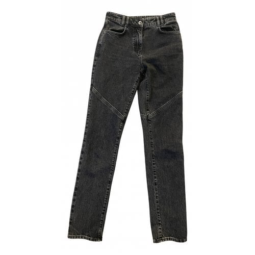Pre-owned Patrizia Pepe Straight Jeans In Grey