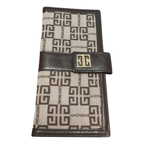Pre-owned Givenchy Cloth Wallet In Brown