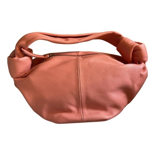 Pre-owned Bottega Veneta Double Knot Leather Handbag In Pink