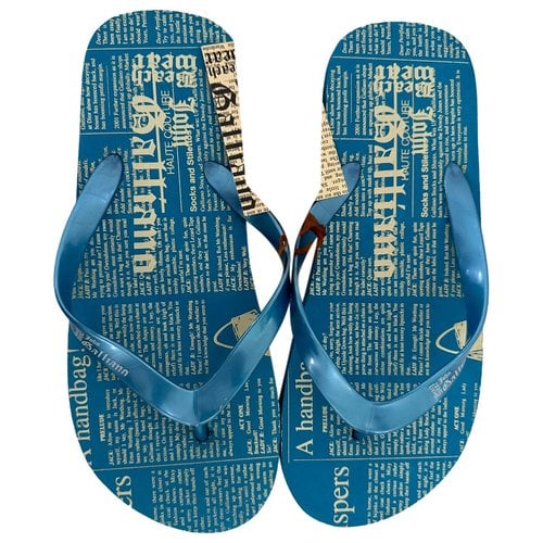 Pre-owned John Galliano Sandals In Blue