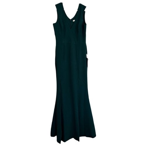 Pre-owned Dress The Population Maxi Dress In Green