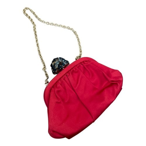 Pre-owned Dolce & Gabbana Silk Mini Bag In Red
