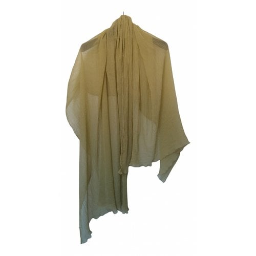 Pre-owned Italia Independent Silk Stole In Yellow