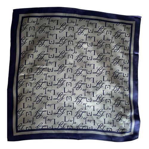 Pre-owned Liujo Silk Handkerchief In Blue