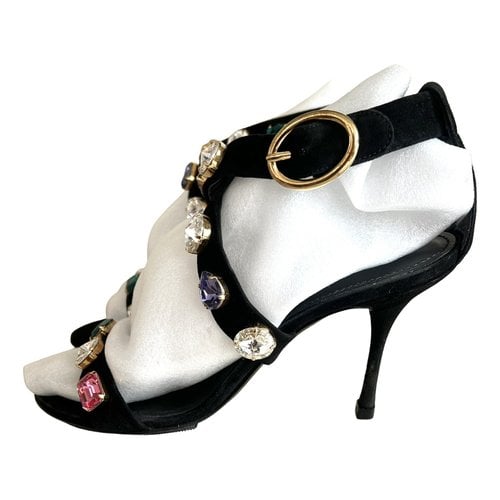 Pre-owned Dolce & Gabbana Sandal In Black