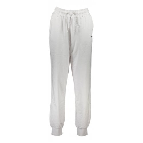 Pre-owned Fila Trousers In White