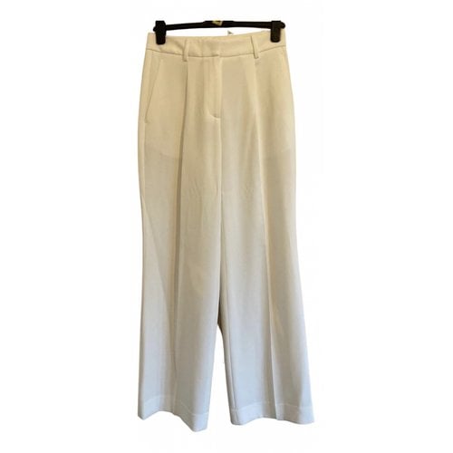 Pre-owned Reiss Trousers In White