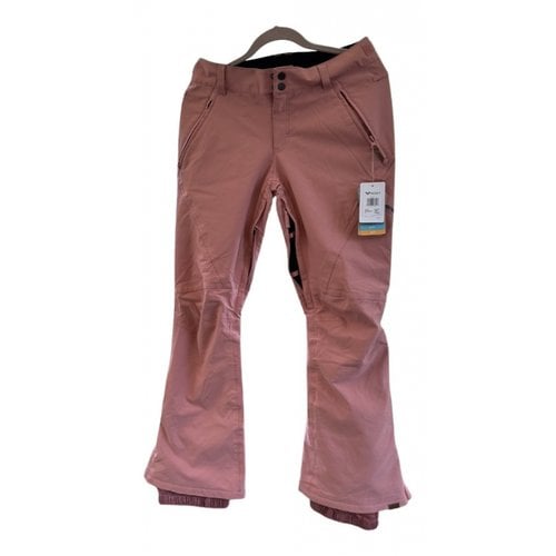 Pre-owned Roxy Slim Pants In Pink