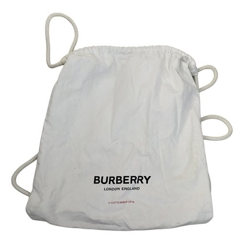 Pre-owned Burberry The Rucksack Backpack In White