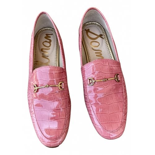 Pre-owned Sam Edelman Leather Flats In Pink
