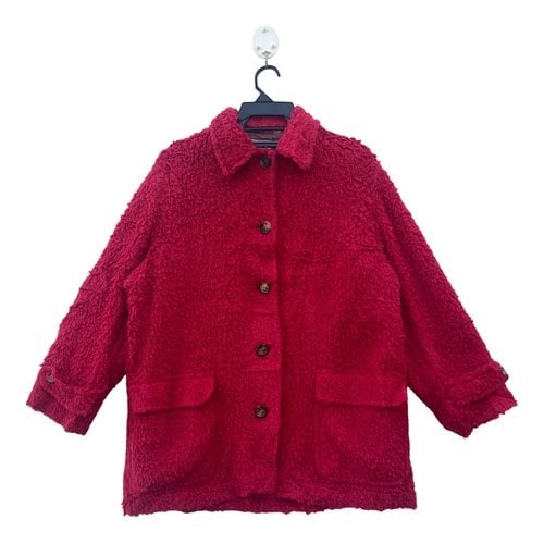 Pre-owned Agnona Wool Jacket In Red