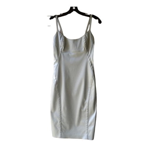 Pre-owned Donna Karan Mid-length Dress In Silver
