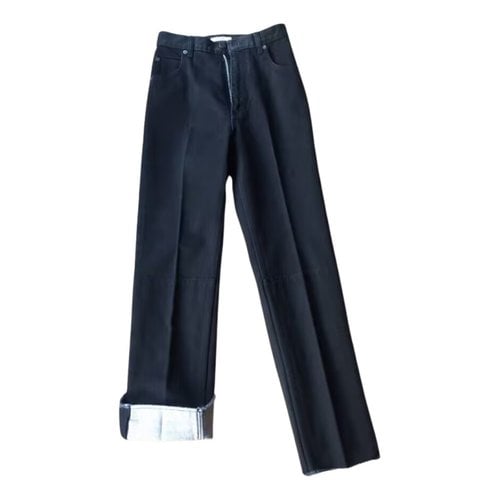 Pre-owned Celine Straight Jeans In Black