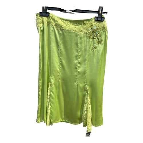 Pre-owned Compagnia Italiana Silk Skirt In Green