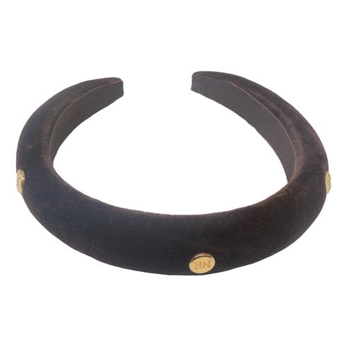 Pre-owned Nina Ricci Cloth Hair Accessory In Brown